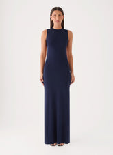 Monroe Knit Maxi Dress - Royal Blue
