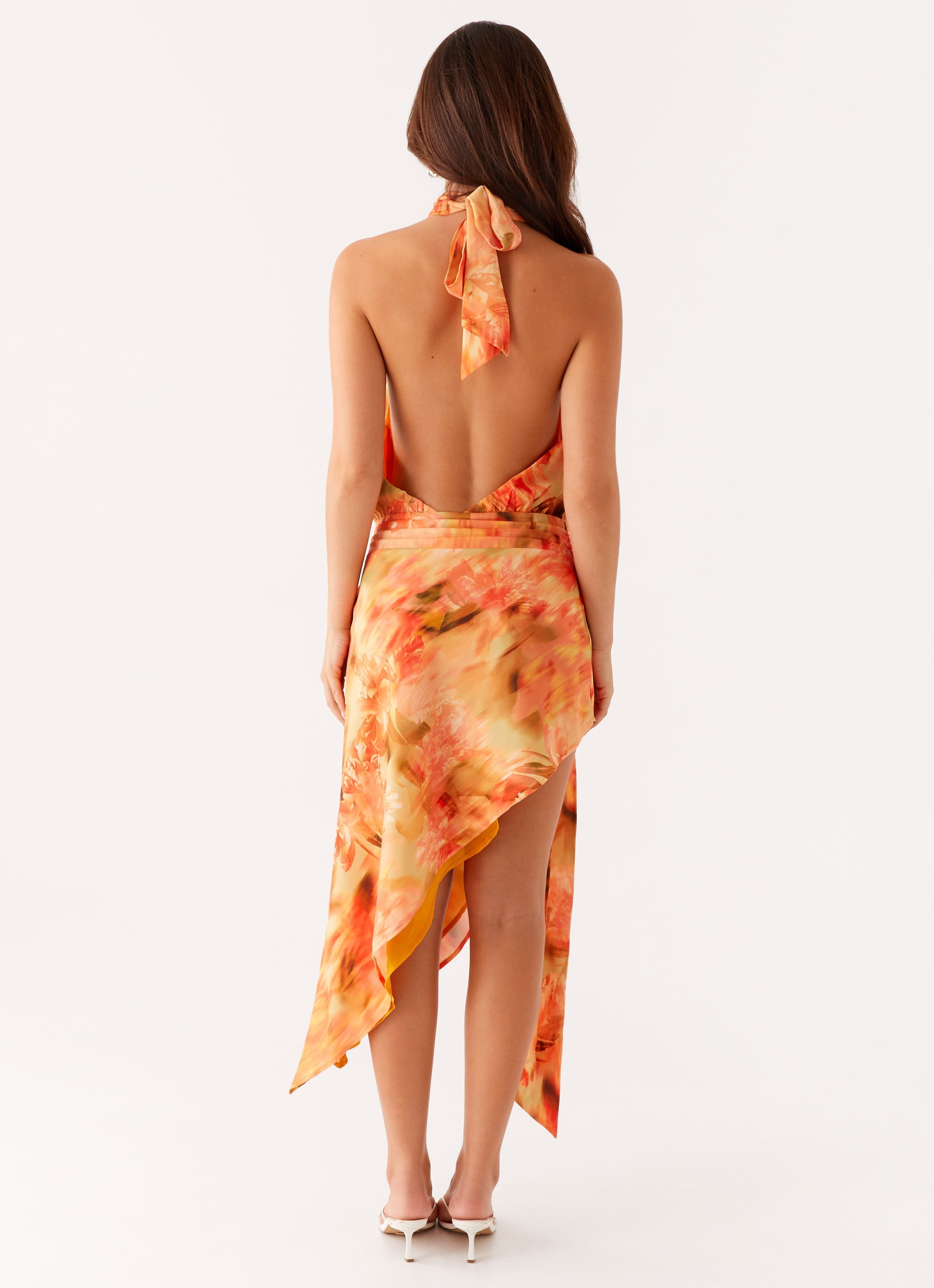 Lou Midi Dress - Sunset Floral