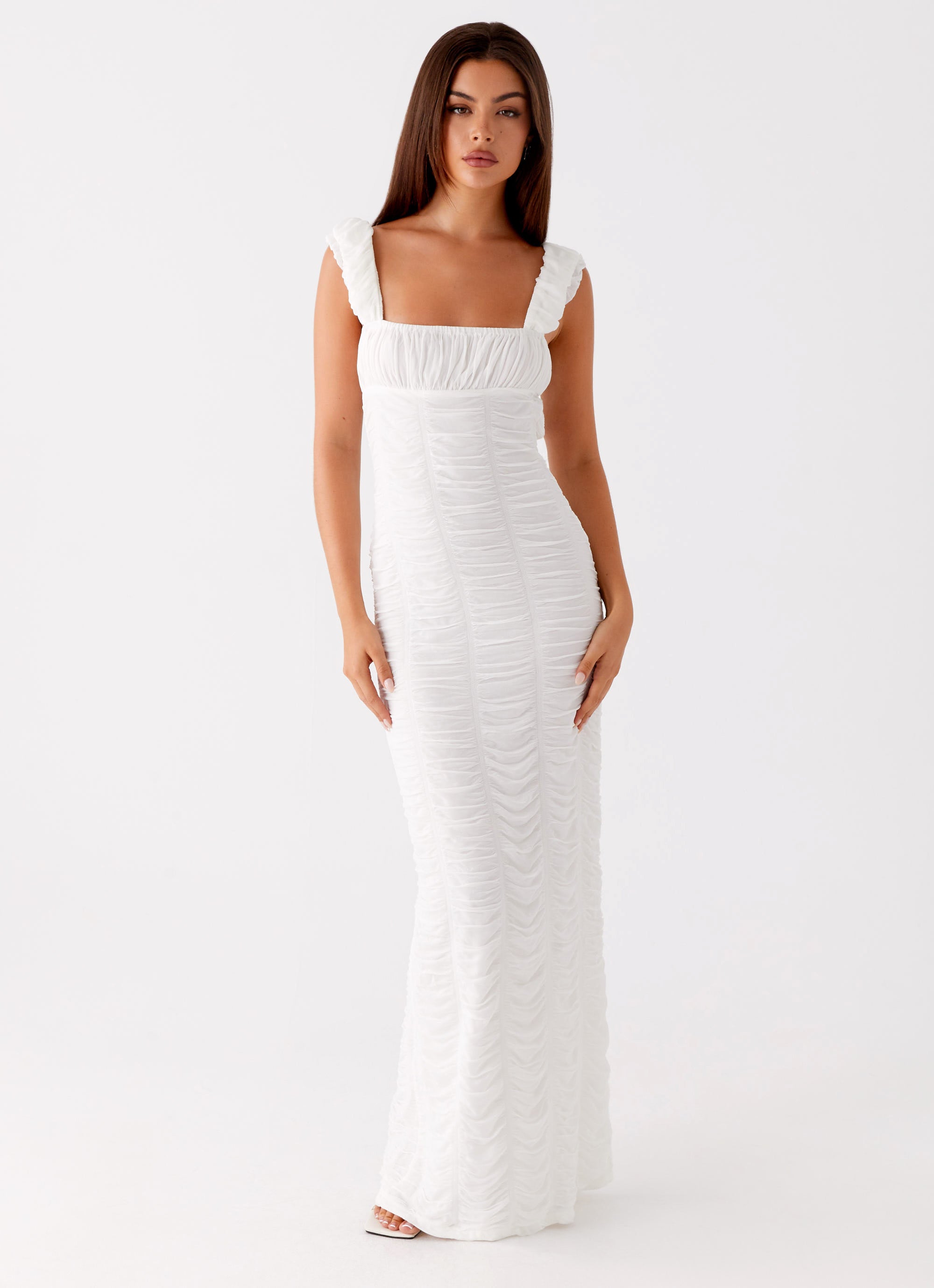 Senses Midi Dress - White